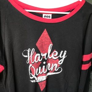 Harley Quinn Batman Black and Red Sweater XL